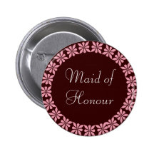 La domestique du rose d'honneur fleurit l'identifi pin's