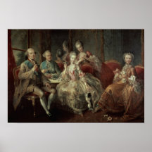 La famille de Penthievre ou la tasse de chocolat Poster