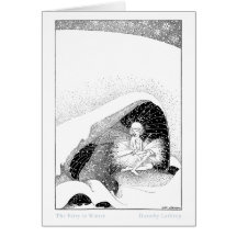 La fée dans la carte 1 d'hiver