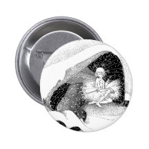 La fée dans le bouton d'hiver badges avec agrafe