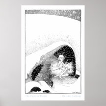 La fée en affiche d'hiver
