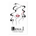 "La Femme" Costume Designer, Makeup Artist, Style Business Card Templates