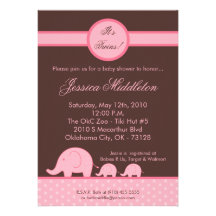 la fille 5x7 jumelle l'invitation de baby shower d