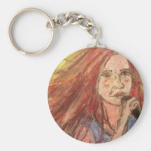 La fille de balancier la plus fraîche porte-clé