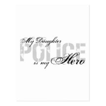 La fille est mon héros - POLICE Carte Postale