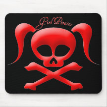 La fille pirate Mousepad Tapis De Souris