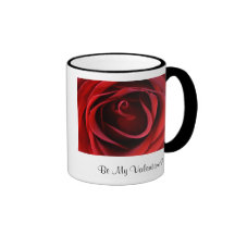 La fin de rose rouge, soit mon Valentine Mug À Café
