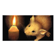 La flamme cartes avec photo