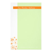 La fleur griffonne le vert • Papeterie Motifs Pour Papier À Lettre