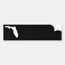 La Floride dans le blanc et le noir Adhésifs Pour Voiture