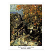 La forêt de Fontainebleau par Paul Cezanne cartes postales