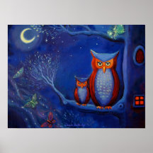 La forêt la nuit - copie poster