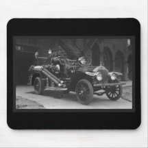 La France Fire Truck 1924 Mousepads