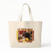 La Furia Roja Spanish Bull Soccer Futbol Tote Bags
