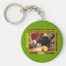 La Furia Roja Spanish Bull Soccer Futbol Key Chain