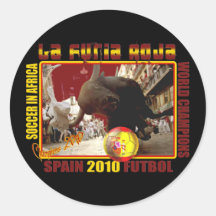 La Furia Roja Spanish Bull Soccer Futbol Sticker