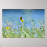 La gaieté est la fleur même de la santé posters