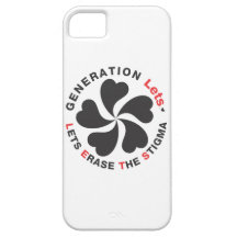 La génération LAISSE iPhone5 le cas - cercle blanc Coque iPhone 5 Case-Mate