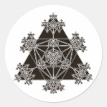 La géométrie sacrée : Triangles noires : Autocollants