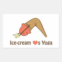 La glace aime des autocollants de yoga