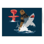 La grande évasion - cavalerie de requin d'ours cartes de vœux