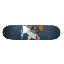 La grande évasion - cavalerie de requin d'ours skateboards personnalisés
