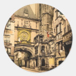 La grande horloge, cru Photochrom de Rouen, France Autocollants