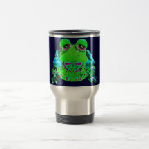 La grenouille colorée géniale DÉTENDENT la marine  Tasses