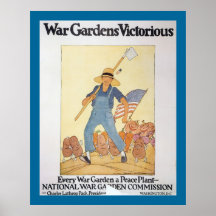 La guerre fait du jardinage victorieux posters