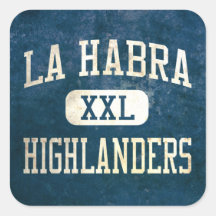 La Habra Highlanders Athletics Square Sticker