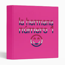 La Hermana Número 1 in American Flag Colours 3 Ring Binders