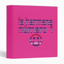 La Hermana Número 1 - Number 1 Sister in Cuban 3 Ring Binders