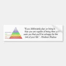La hiérarchie de Maslow des besoins Adhésif Pour Voiture