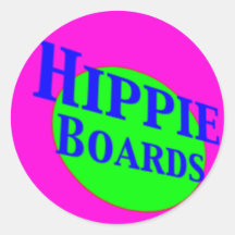 la hippie embarque des autocollants