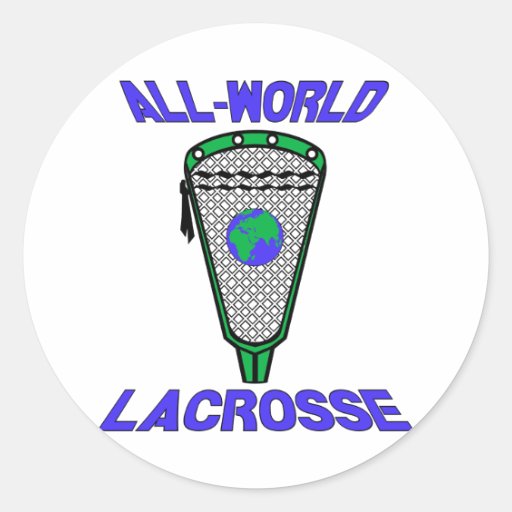 La lacrosse conçoit l'autocollant d'AllWorld