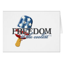 La liberté est la plus fraîche carte de vœux