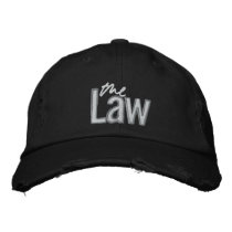 La loi - casquette brodé - noir chapeaux brodés