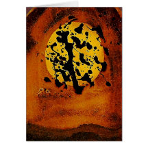 La lune cartes de vœux