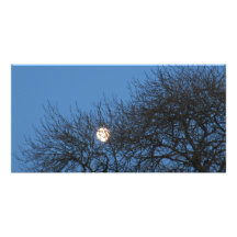 La lune cartes de vœux avec photo