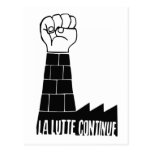 La lutte continue postcard