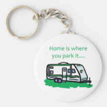 La maison est où vous le garez porte-clefs