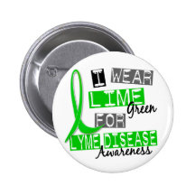 La maladie de Lyme je porte le vert de chaux pour  Pin's