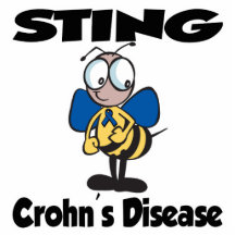 La maladie de STING Crohns (bleue) Photo En Relief