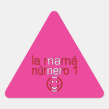 La Mamá Número 1 - Number 1 Mom in Peruvian Triangle Sticker