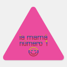 La Mamá Número 1 - Number 1 Mom in Venezuelan Triangle Sticker