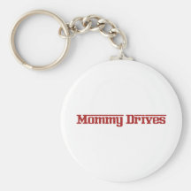 La maman conduit Keychain Porte-clé