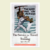 La marine les a mis à travers (US02295) affiches