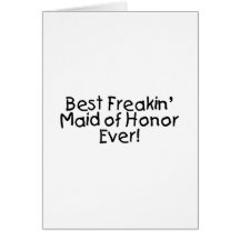 La meilleure domestique de Freakin de l'honneur ja Cartes
