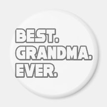 La meilleure grand-maman jamais magnets pour réfrigérateur