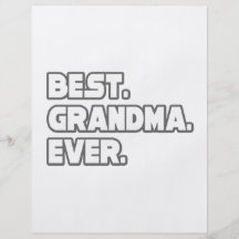 La meilleure grand-maman jamais prospectus en couleur